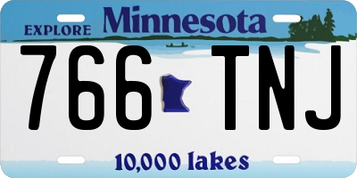 MN license plate 766TNJ