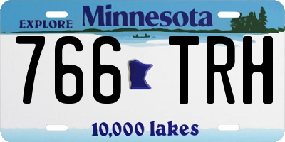 MN license plate 766TRH