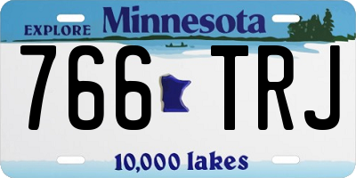 MN license plate 766TRJ