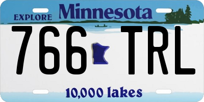 MN license plate 766TRL