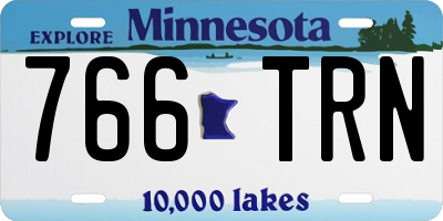 MN license plate 766TRN