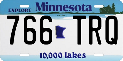 MN license plate 766TRQ