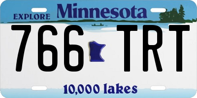 MN license plate 766TRT