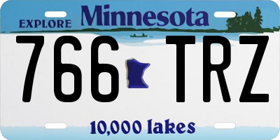 MN license plate 766TRZ