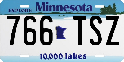MN license plate 766TSZ