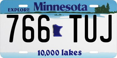 MN license plate 766TUJ