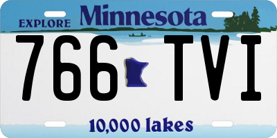MN license plate 766TVI