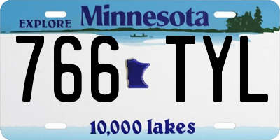 MN license plate 766TYL