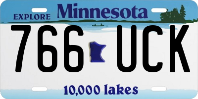 MN license plate 766UCK
