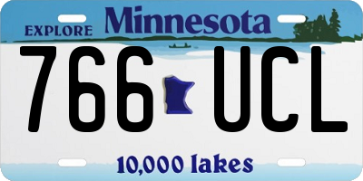 MN license plate 766UCL