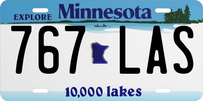MN license plate 767LAS