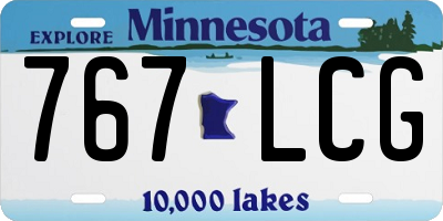 MN license plate 767LCG