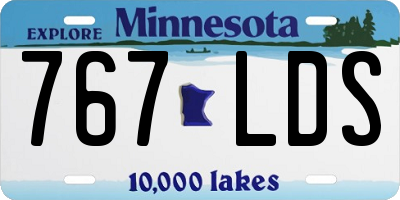 MN license plate 767LDS