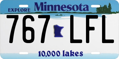 MN license plate 767LFL