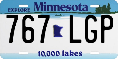 MN license plate 767LGP