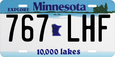 MN license plate 767LHF