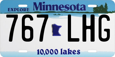 MN license plate 767LHG