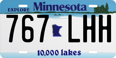 MN license plate 767LHH