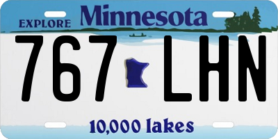 MN license plate 767LHN