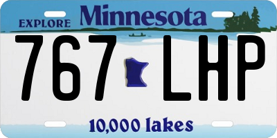 MN license plate 767LHP