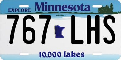 MN license plate 767LHS