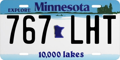 MN license plate 767LHT