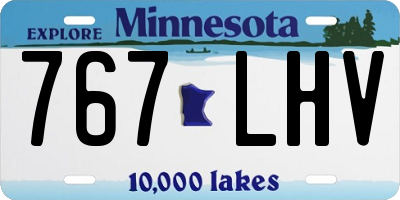 MN license plate 767LHV