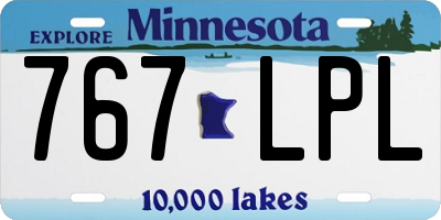 MN license plate 767LPL