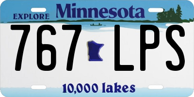 MN license plate 767LPS