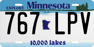 MN license plate 767LPV
