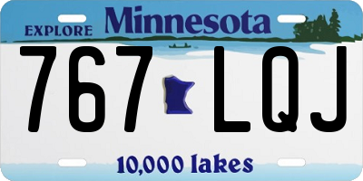 MN license plate 767LQJ