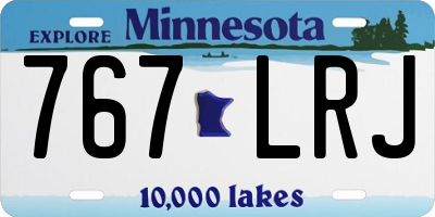MN license plate 767LRJ