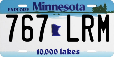MN license plate 767LRM