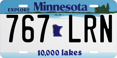 MN license plate 767LRN