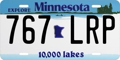 MN license plate 767LRP