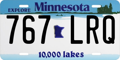 MN license plate 767LRQ