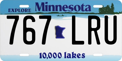 MN license plate 767LRU