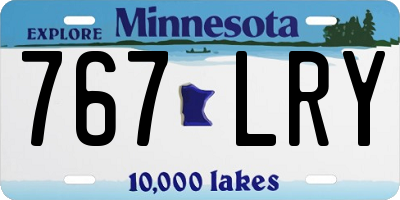 MN license plate 767LRY