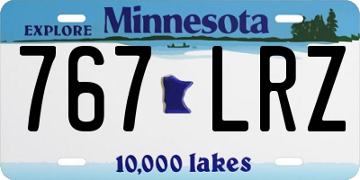 MN license plate 767LRZ