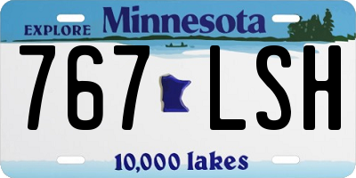 MN license plate 767LSH