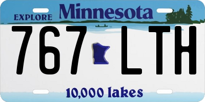 MN license plate 767LTH
