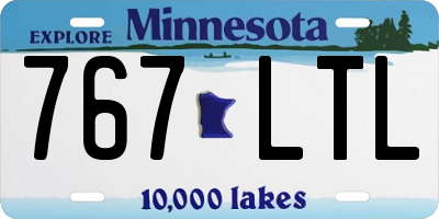 MN license plate 767LTL