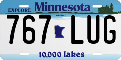 MN license plate 767LUG