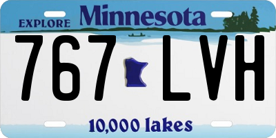 MN license plate 767LVH