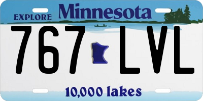 MN license plate 767LVL