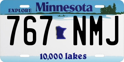 MN license plate 767NMJ