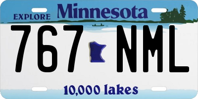 MN license plate 767NML