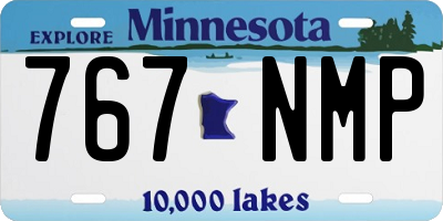 MN license plate 767NMP