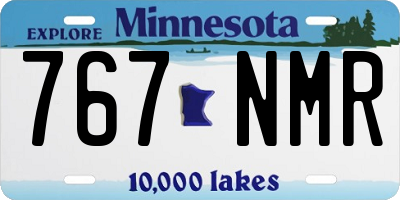 MN license plate 767NMR