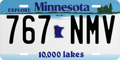 MN license plate 767NMV